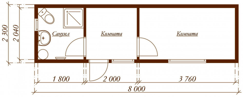 Планировка бытовки-домика Скандинавия с санузлом.jpg